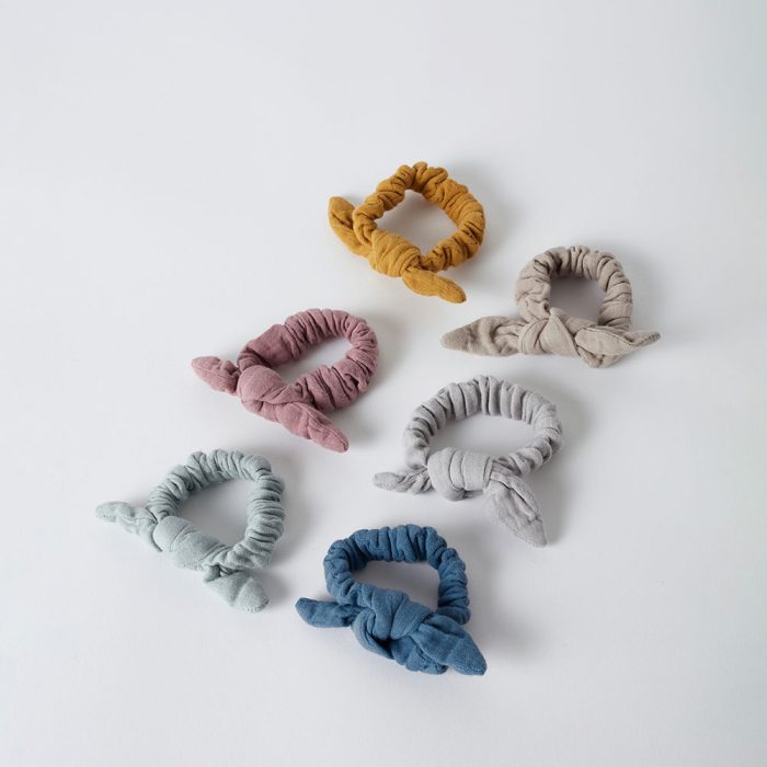 organicera muslin baby hair grips