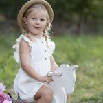 organicera muslin romper frills glitter