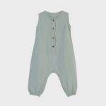 OrganicEra Organic Muslin Overall, Aqua - Image 3