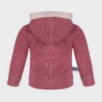 organicera organic baby hooded jacket bordeaux