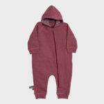 OrganicEra Organic Baby Jumpsuit with Zip, Bordeaux - Image 3