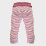 organicera organic baby leggings bordeaux ecru melange