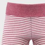 organicera organic baby leggings bordeaux ecru melange