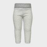 organicera organic baby leggings striped grey melange