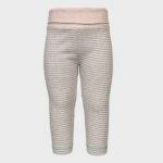 organicera organic baby leggings striped rose melange
