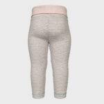 organicera organic baby leggings striped rose melange
