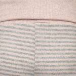 organicera organic baby leggings striped rose melange