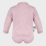 organicera organic baby long sleeve body suit rose