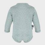 OrganicEra Organic Baby L/S Bodysuit, Aqua - Image 2