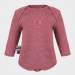 organicera organic baby long sleeve body suit bordeaux