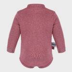 organicera organic baby long sleeve body suit bordeaux