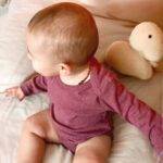 organicera organic baby long sleeve body suit bordeaux