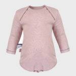 organicera organic baby long sleeve body suit rose