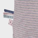 organicera organic baby long sleeve kimono body rose striped