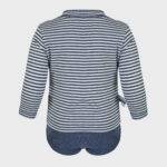organicera organic baby long sleeve tshirt body indigo striped