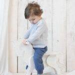 OrganicEra Organic Baby L/S Tshirt, Grey Striped - Image 2