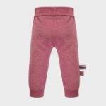 organicera organic baby pants with elastic band bordeaux