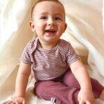 organicera organic baby pants with elastic band bordeaux