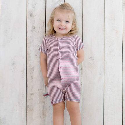 organicera organic baby romper bordeaux