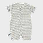 organicera organic baby romper grey