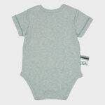 organicera organic baby short sleeve body suit aqua