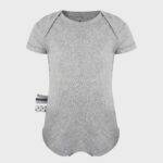 organicera organic baby short sleeve body suit grey