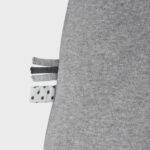 organicera organic baby short sleeve body suit grey