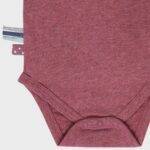 OrganicEra Organic Baby S/S Kimono Body, Bordeaux - Image 3