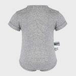 organicera organic baby short sleeve kimono body grey