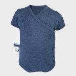 organicera organic baby short sleeve kimono body indigo