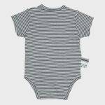 organicera organic baby short sleeve kimono body indigo striped