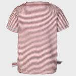 organicera organic baby short sleeve tshirt bordeaux striped