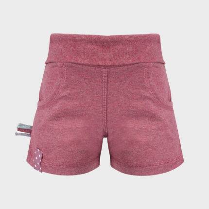 organicera organic baby shorts bordeaux