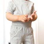 OrganicEra Organic Baby Shorts, Grey - Image 2