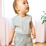 OrganicEra Organic Baby Shorts, Grey - Image 3
