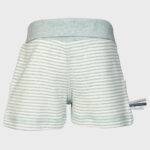 organicera organic baby shorts striped aqua