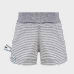 organicera organic baby shorts striped grey