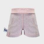 organicera organic baby shorts striped rose