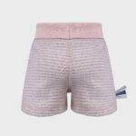organicera organic baby shorts striped rose
