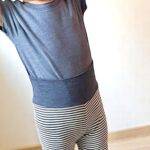 organicera organic baby leggins ındigo striped