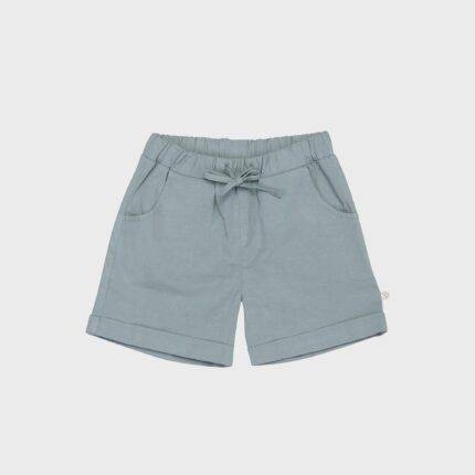 organicera organic gabardine shorts blue