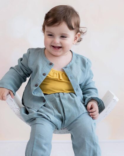 organicera organic hemp baby jacket era blue