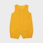 organicera organic hemp baby romper mustard