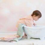 organicera organic muslin baby bathrobe 1-2 years salmon