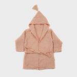 OrganicEra Organic Muslin Bathrobe, 1-2 Years, Salmon - Image 3