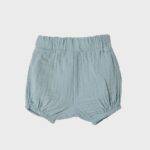 organicera organic muslin bloomer shorts aqua