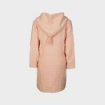 organicera organic muslin kids bathrobe 7-8-years salmon