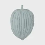 organicera organic muslin leaf mat padded aqua