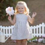 organicera organic muslin sleeveless dress with pocket grey