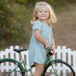 organicera organic short sleeve dress with glitter aqua